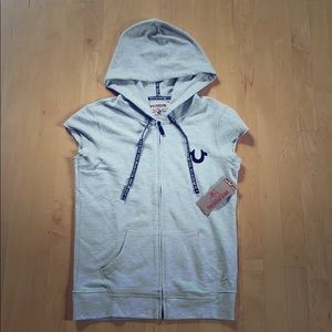 True Religions hoodie vest